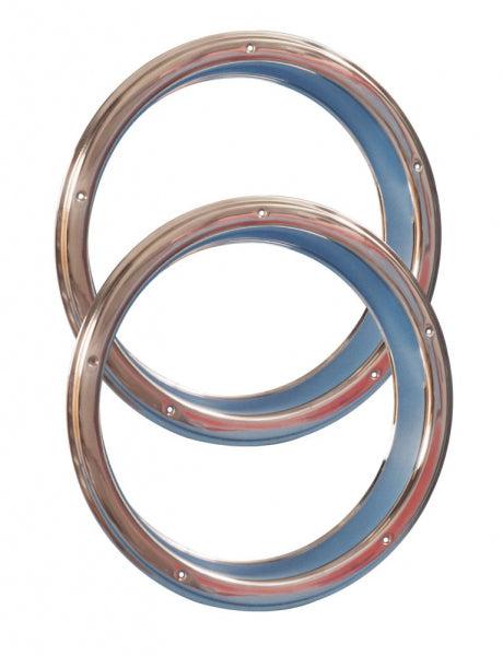 17.5" Stainless Steel Rear Trim Ring (Pair)