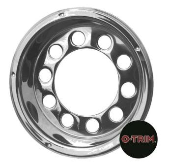 22.5" Stainless Steel Open Centre Scandinavian Style Rear Wheel Liners (Pair)