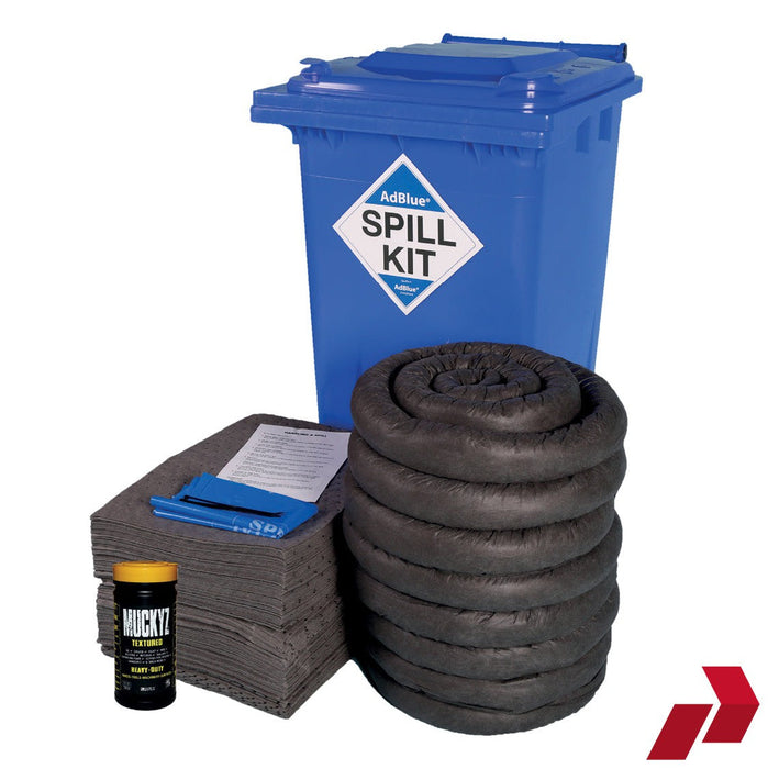 240L AdBlue Spill Kit in Blue Wheelie Bin