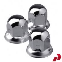 Stainless Steel Nut Caps for Steel Wheels