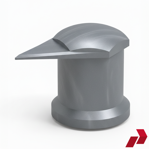 Metallic Silver Grey Long Reach Dustite Wheel Nut Indicator (32-33mm)