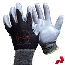 Grey O-Trim Gloves - Pair