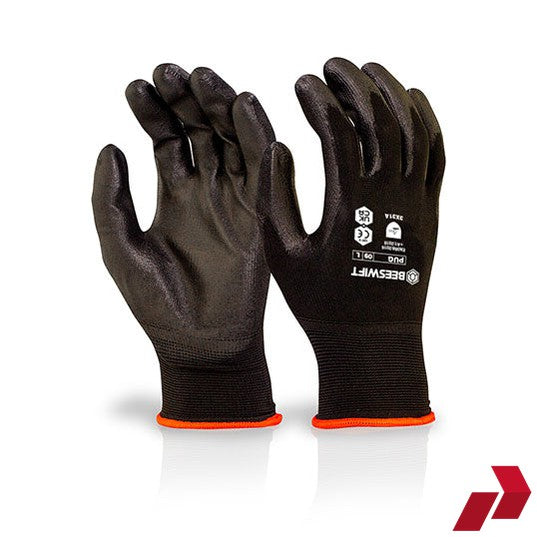 Black PU Coated Gloves