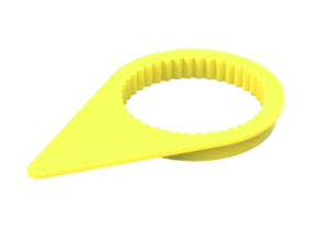 Yellow Wheel Nut Indicator (17-42mm) (Bag of 100)