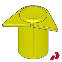 19-21mm Yellow Long Reach Double Pointer Procap Indicators