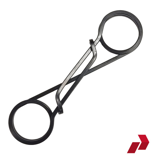 27mm Ric Clip in black, with a white background