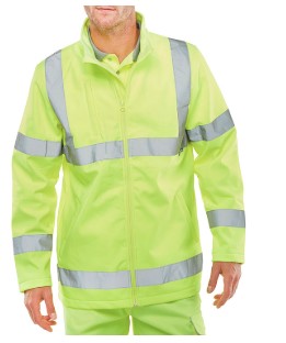 Hi-Vis Soft Shell Jacket - Orange or Yellow