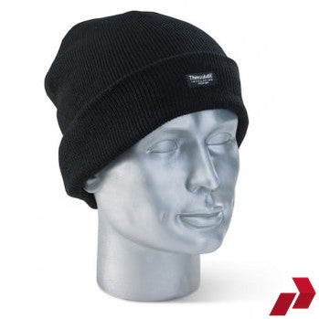 Thinsulate Microfibre Beanie Hat - Black