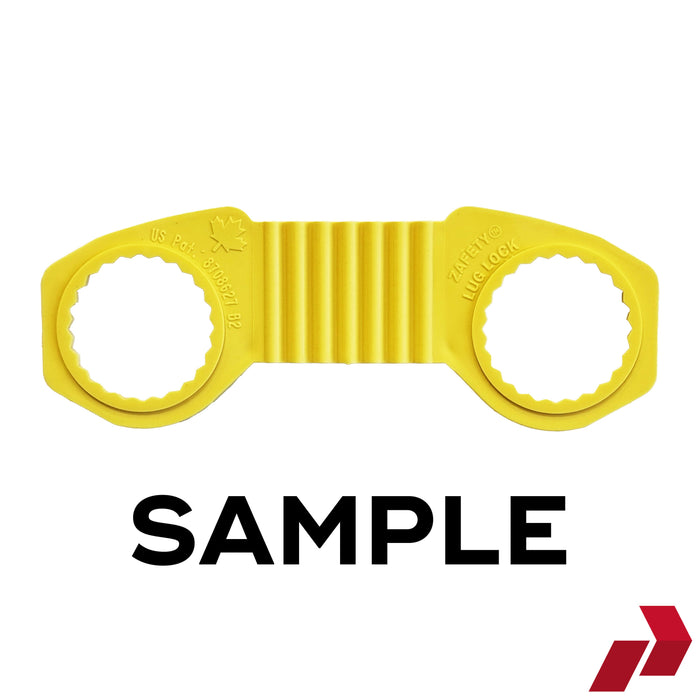 SAMPLE - Yellow Zafety Lug Lock