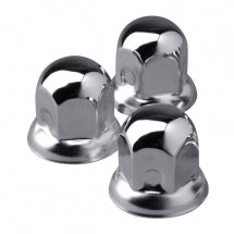 30mm Stainless Steel Nut Caps for Steel Wheels (Pack of 20)