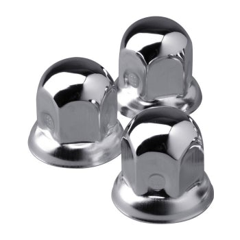 32mm Stainless Steel Nut Caps for Steel Wheels (Pack of 20)