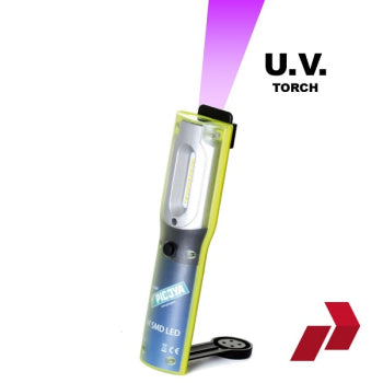 Rechargeable 5W LED 500 LM Inspection Work Lamp with UV Untraviolet Torch