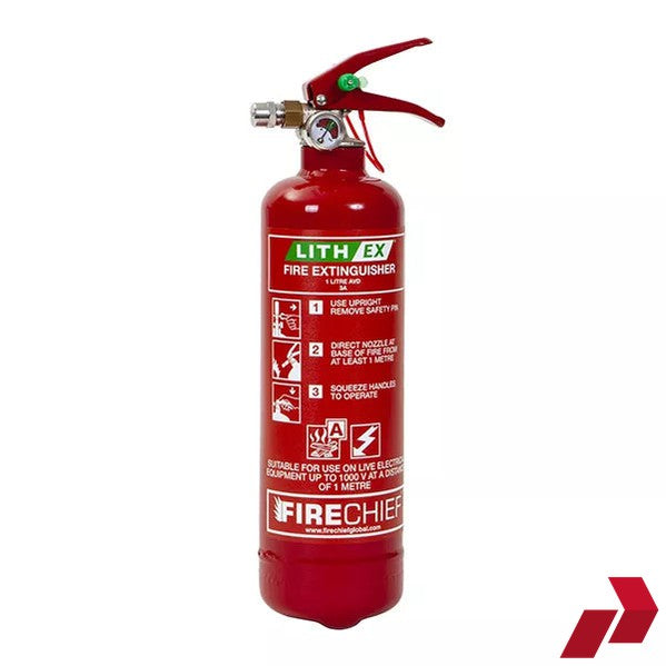 1 Litre Lithium-Ex Fire Extinguisher