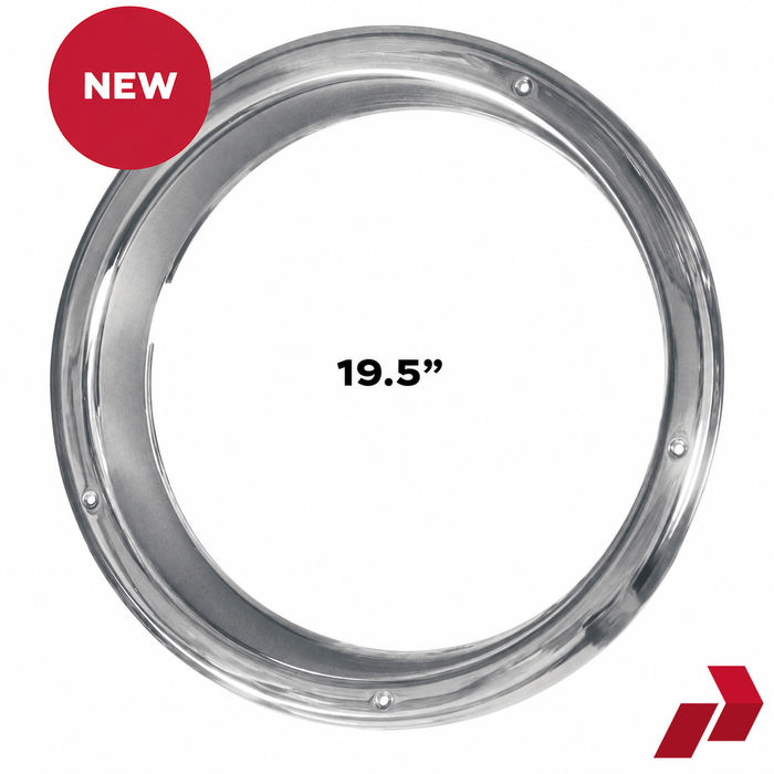 19.5" Stainless Steel Rear Trim Ring (Pair)