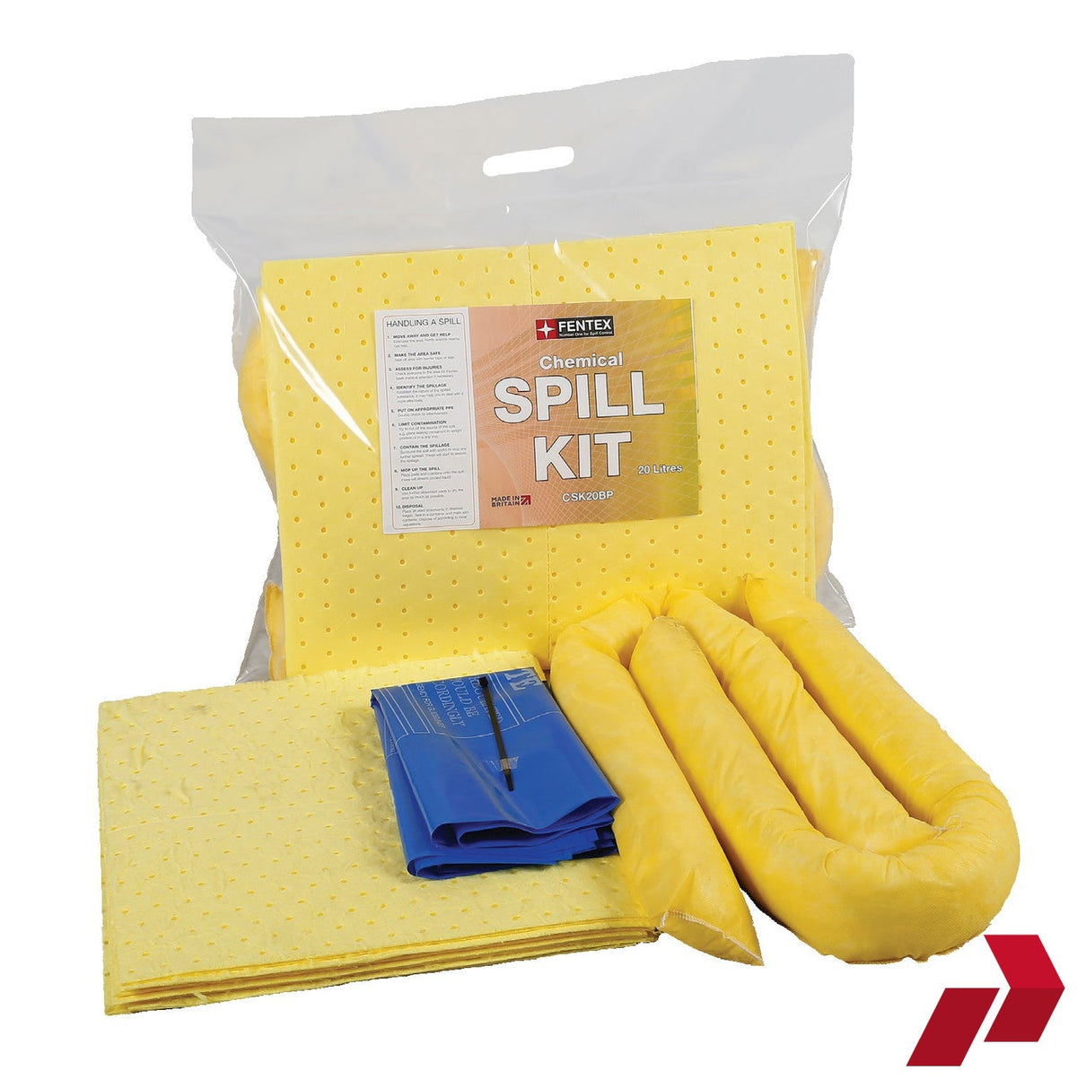 20L Chemical Spill Kit in Sealed Break Pack — Parma Group