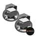 33mm Chrome ABS Plastic Nut Caps for Alloy Wheels (Pack of 20)