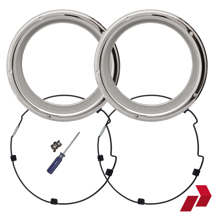 22.5" Stainless Steel Rear Trim Ring (Pair)