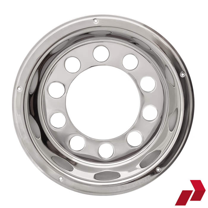 22.5" Stainless Steel Open Centre Scandinavian Style Rear Wheel Liners (Pair)