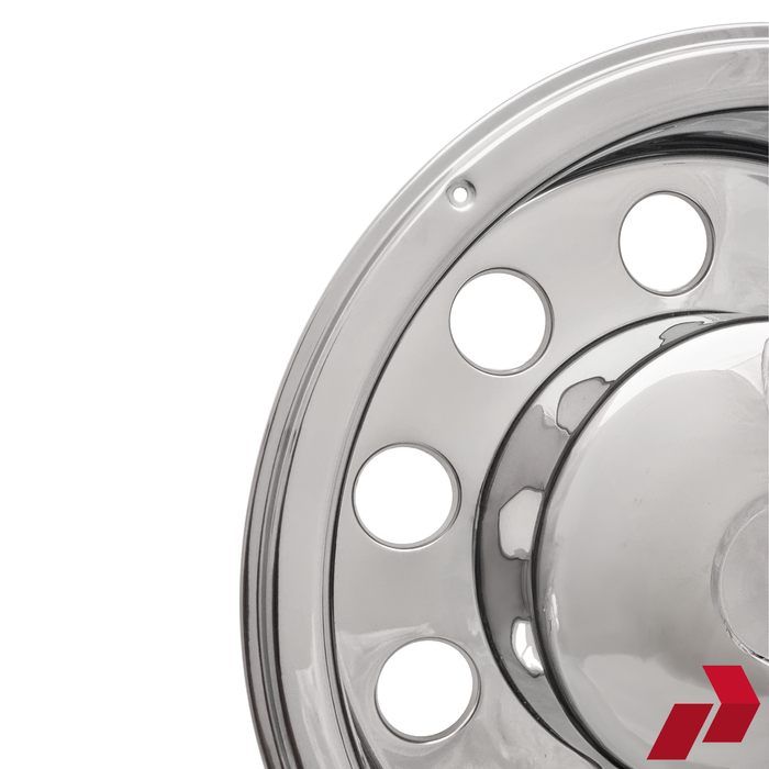 22.5" Stainless Steel Deep Scandinavian Style Rear Wheel Liners (Pair)