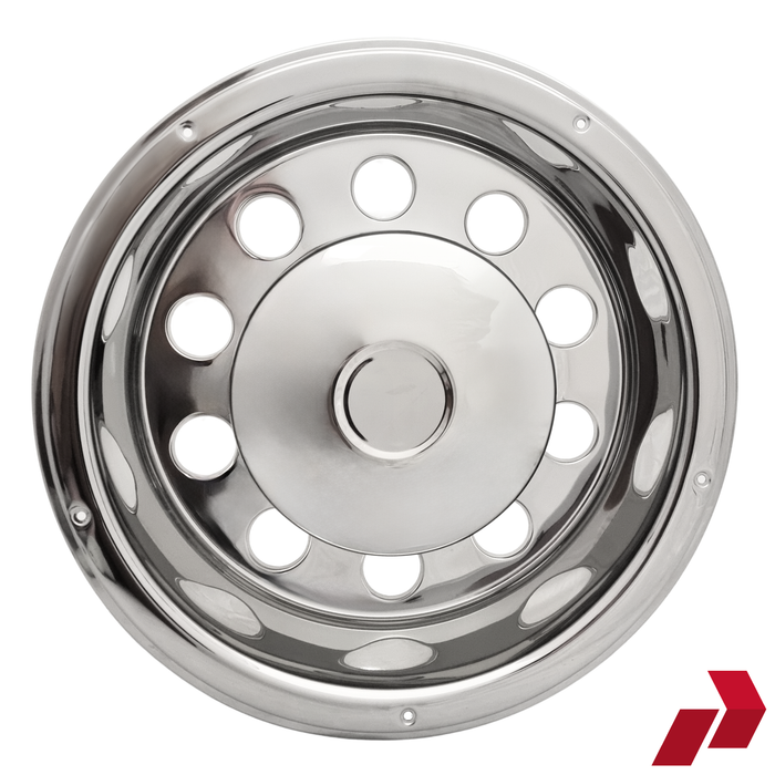22.5" Stainless Steel Deep Scandinavian Style Rear Wheel Liners (Pair)