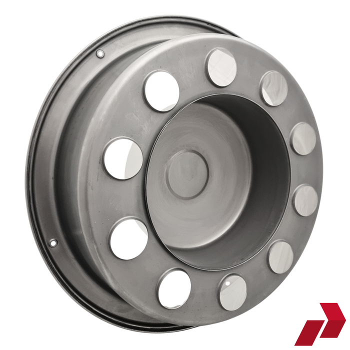 22.5" Stainless Steel Deep Scandinavian Style Rear Wheel Liners (Pair)