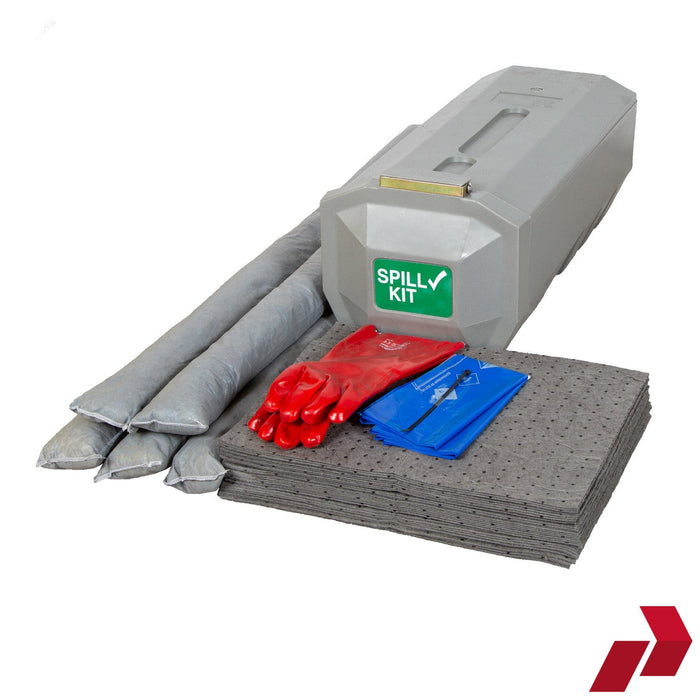 42L General Purpose Spill Kit in Hinged Lid Plastic Box