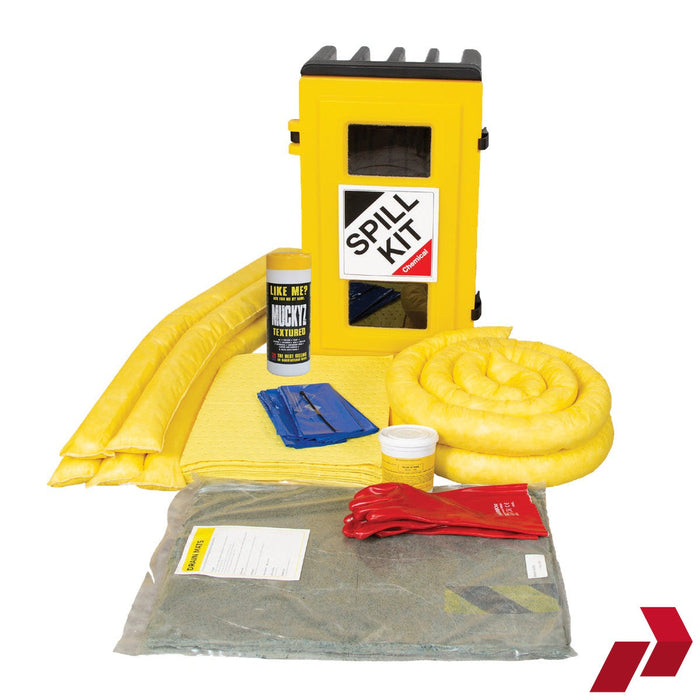 80L Chemical Spill Kit with Hinged Door Box