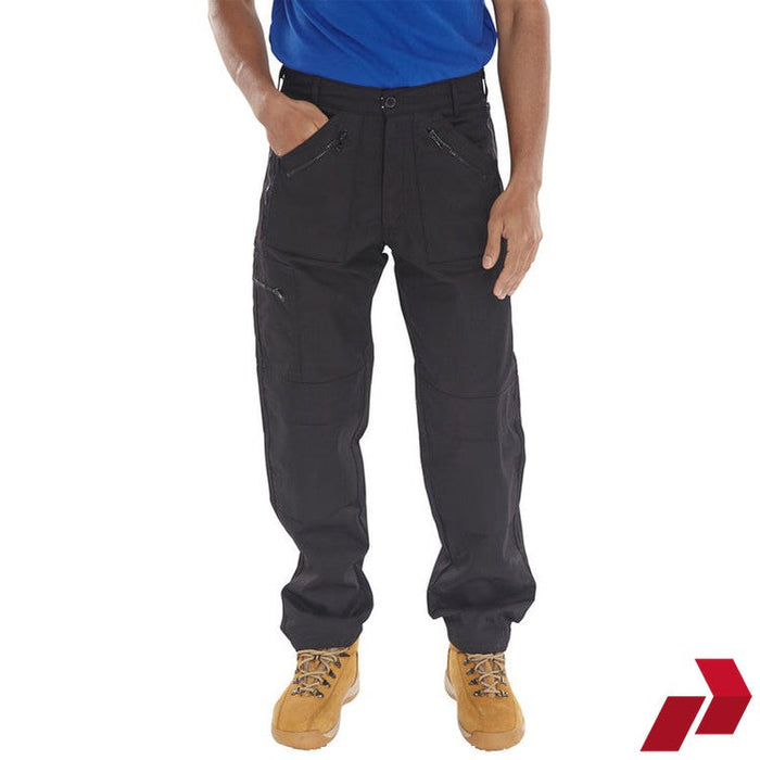 Action Black Work Trousers