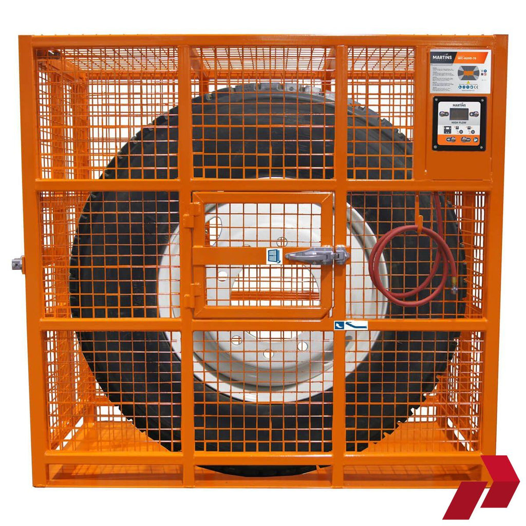 Tyre Inflation Safety Cages | Bus & Truck Wheel Safety — Parma Group