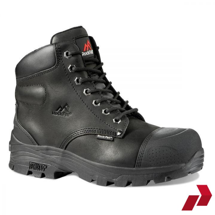 Rockfall Ebonite RF Safety Boot with Force 10 Scuff Cap — Parma Group