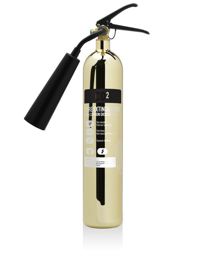 2kg Gold CO2 Fire Extinguisher