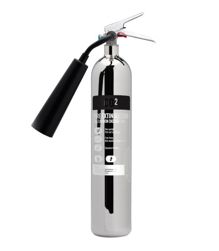 2/5kg Silver CO2 Fire Extinguisher