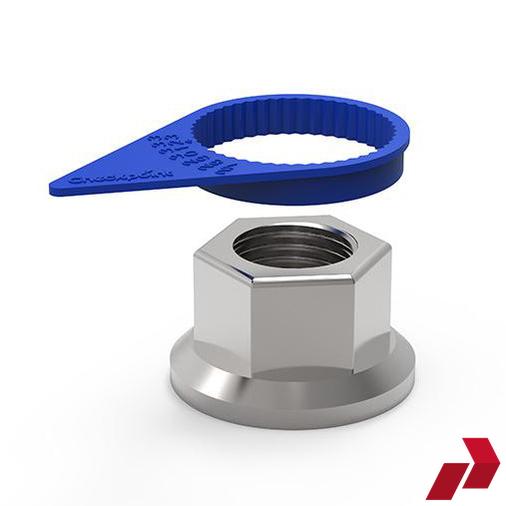 Blue Checkpoint Wheel Nut Indicator (32-33mm)