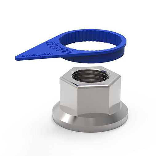 Blue Checkpoint Wheel Nut Indicator (32-33mm)