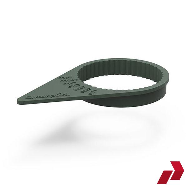 Olive Grey Checkpoint Wheel Nut Indicator (17mm-36mm)