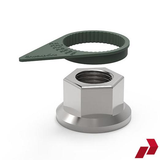 Olive Grey Checkpoint Wheel Nut Indicator (17mm-36mm)