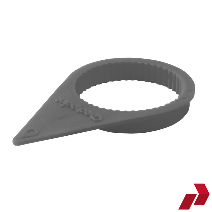 Metallic Silver Grey Checkpoint Wheel Nut Indicator (32-33mm)