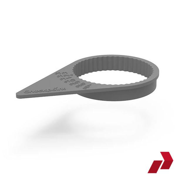 Metallic Silver Grey Checkpoint Wheel Nut Indicator (32-33mm)