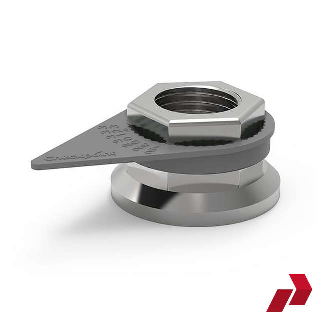Metallic Silver Grey Checkpoint Wheel Nut Indicator (32-33mm)