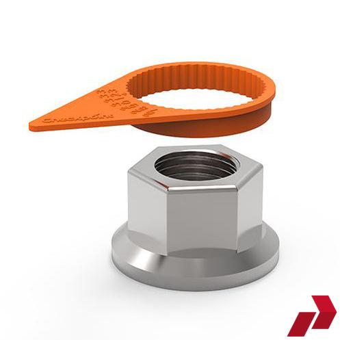 Orange Checkpoint Wheel Nut Indicator (32mm)