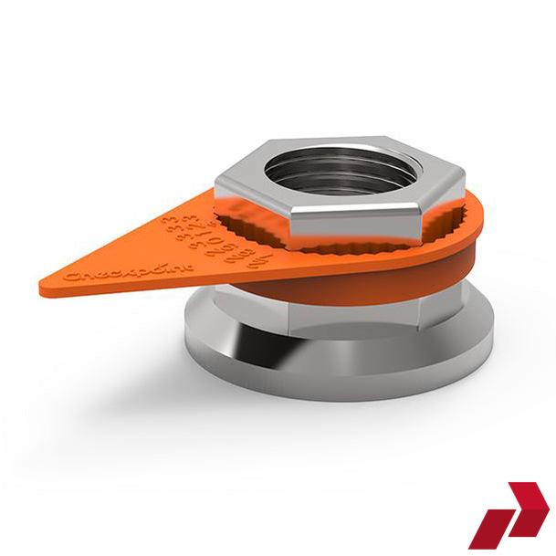 Orange Checkpoint Wheel Nut Indicator (32mm)