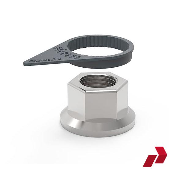 Silver Grey Checkpoint Wheel Nut Indicator (32-33mm)