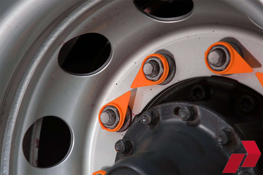 Orange Checkpoint Wheel Nut Indicator (32mm)