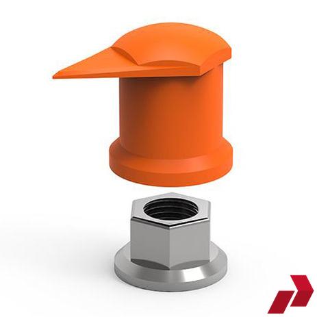 Orange Long Reach Dustite Wheel Nut Indicator (30-33mm)