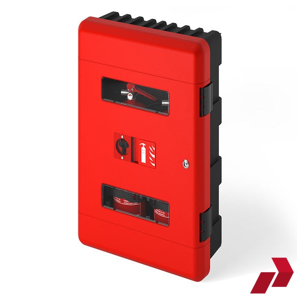 Double Lockable Fire Extinguisher Cabinet