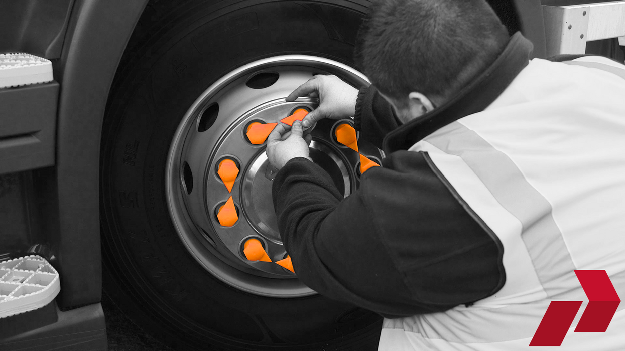 Orange Long Reach Dustite Wheel Nut Indicator (30-33mm)