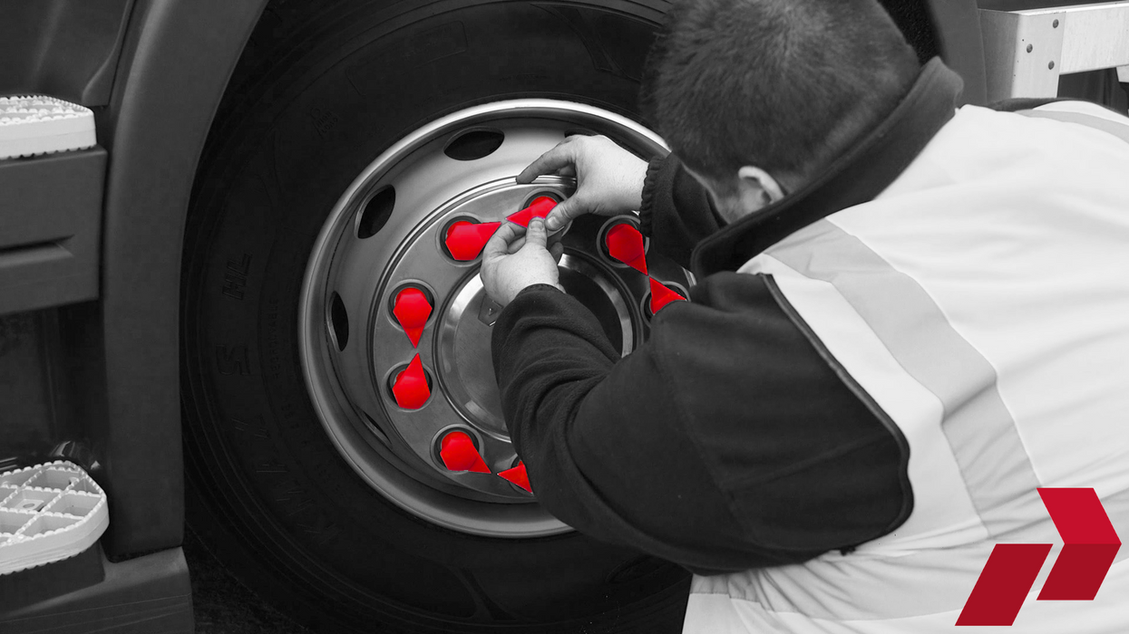 Red Long Reach Dustite Wheel Nut Indicator (19-33mm)
