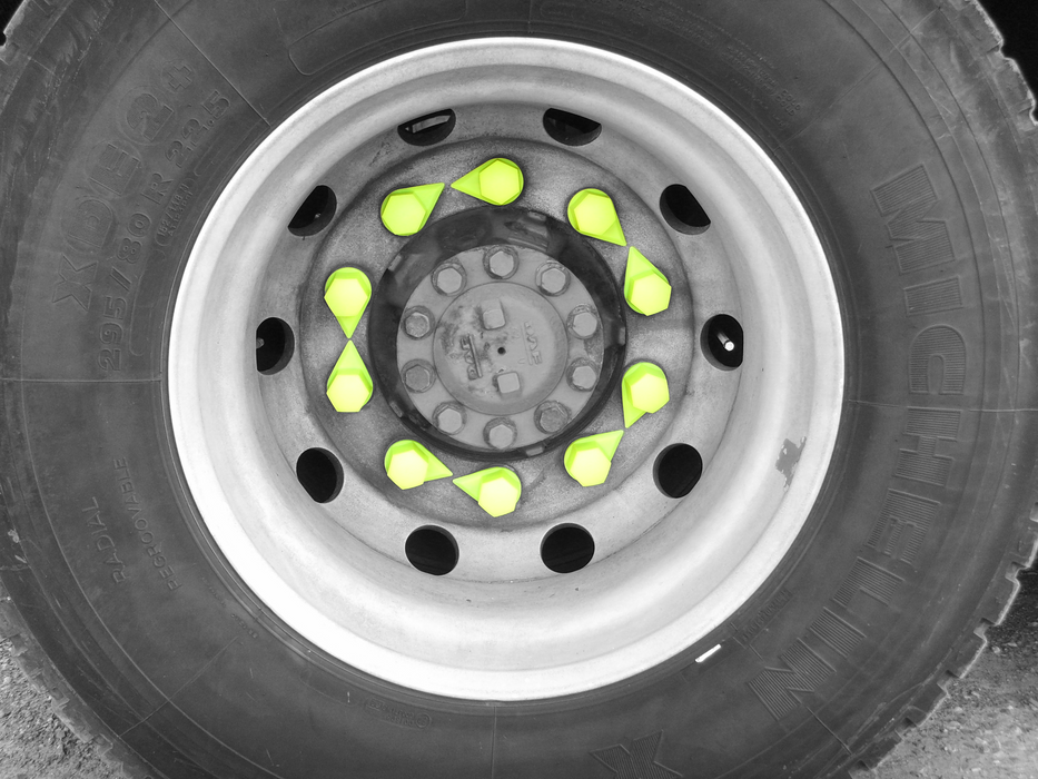 Yellow Short Reach Dustite Wheel Nut Indicator (27-33mm)