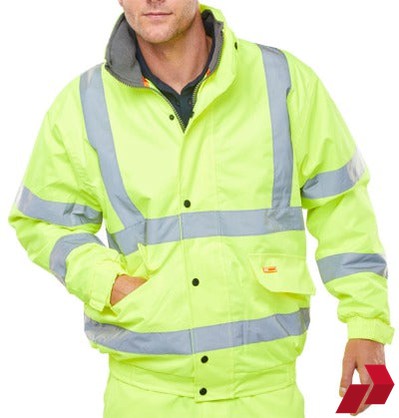 Hi-Vis Fleece Lined Bomber Jackets