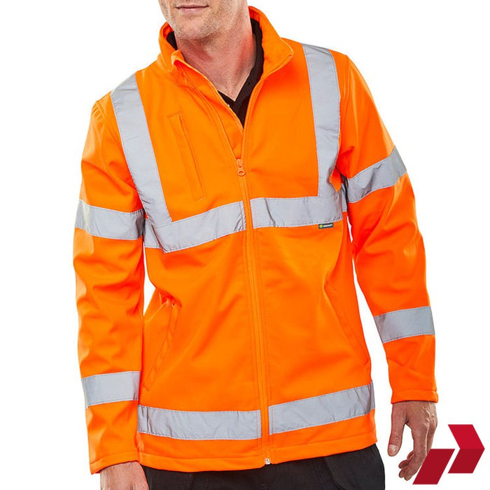 Hi-Vis Soft Shell Jacket - Orange or Yellow